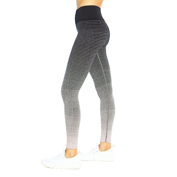 Marika Womens Heather Charcoal Pink Leggings Size Small 27'' Sydney Seamless NEW - Picture 2 of 6